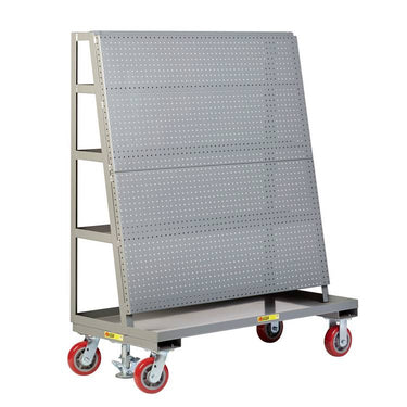Mobile Pegboard with Back Shelf Storage - Model AFPBS24366PYFL